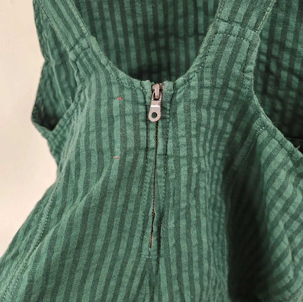 Urban Outfitters Dark Green Quilted Short Overalls